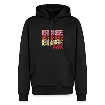 Beste Schwester - Männer Premium Bio Hoodie - Schwarz - Vorne - Nico (187cm)