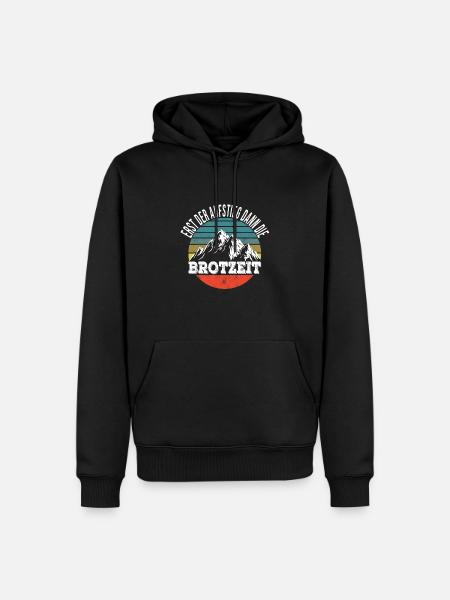 Errer - Sweat à capuche Premium bio Homme - noir