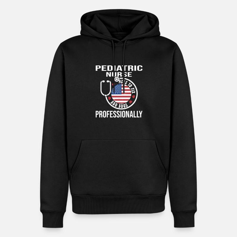 Kinder Krankenschwester - Männer Premium Bio Hoodie - Schwarz
