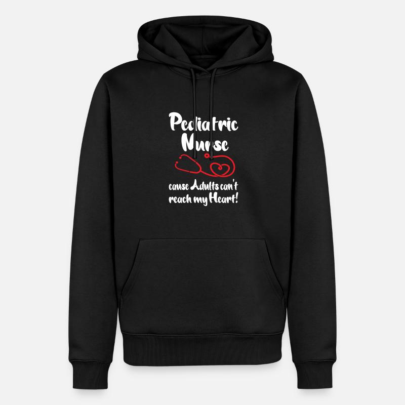 Infirmière pour enfants - Sweat à capuche Premium bio Homme - noir