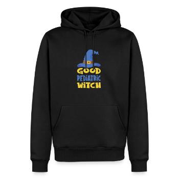 Infirmière pour enfants - Sweat à capuche Premium bio Homme - noir - Devant - Nico (187cm)