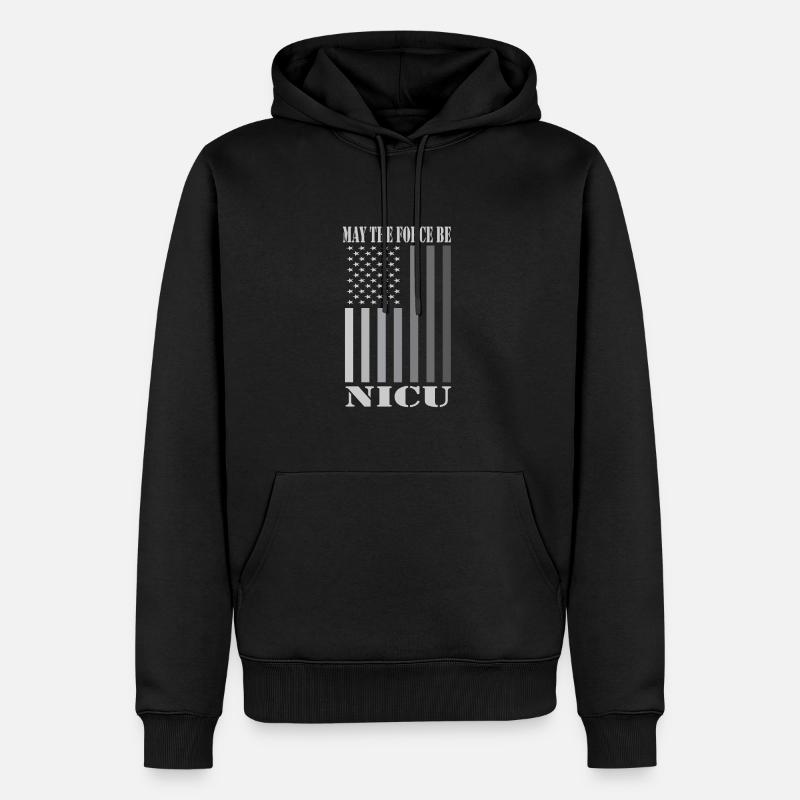 Kinder Krankenschwester - Männer Premium Bio Hoodie - Schwarz