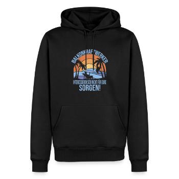 Solaranlage - Männer Premium Bio Hoodie - Schwarz - Vorne - Nico (187cm)