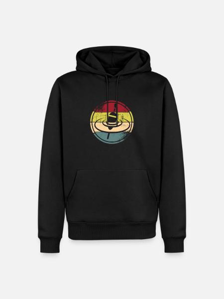 Angling - Men’s Premium Organic Hoodie - black