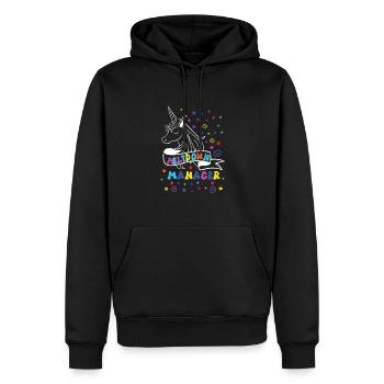 Babysitter - Männer Premium Bio Hoodie - Schwarz - Vorne - Nico (187cm)