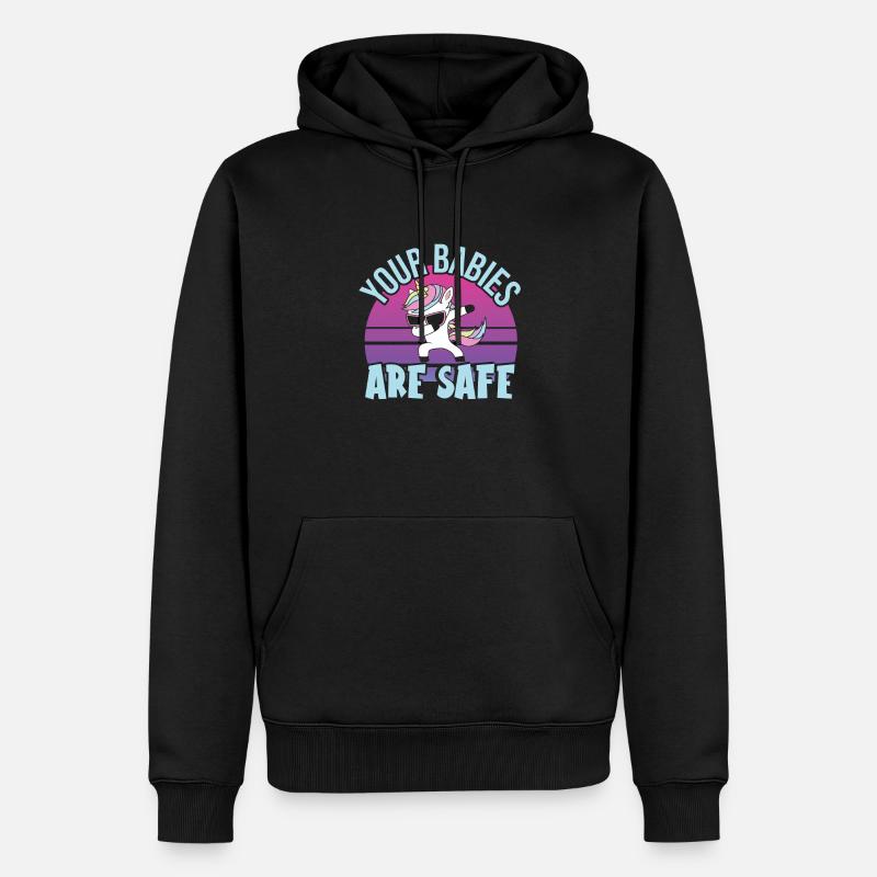 Babysitter - Männer Premium Bio Hoodie - Schwarz
