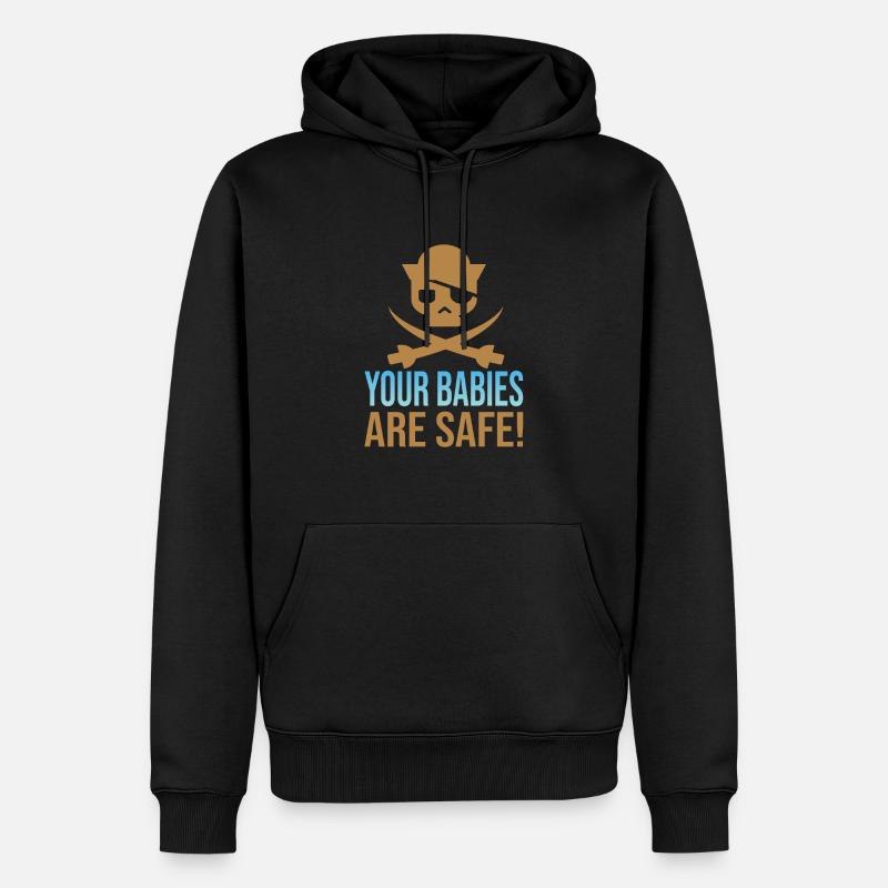Babysitter - Männer Premium Bio Hoodie - Schwarz