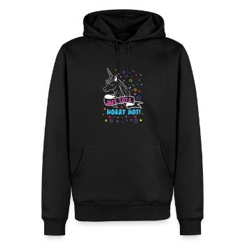 Babysitter - Männer Premium Bio Hoodie - Schwarz - Vorne - Nico (187cm)