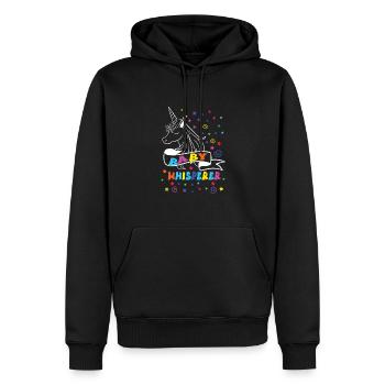 Babysitter - Männer Premium Bio Hoodie - Schwarz - Vorne - Nico (187cm)
