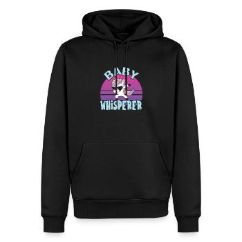 Babysitter - Männer Premium Bio Hoodie - Schwarz - Vorne - Nico (187cm)