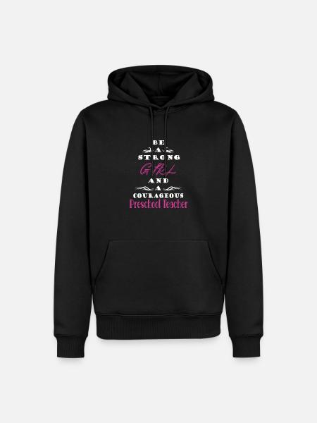 Kindergarten - Männer Premium Bio Hoodie - Schwarz