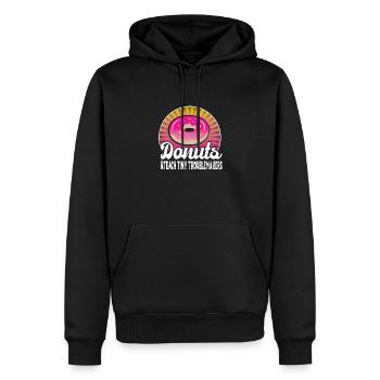 Kindergarten - Männer Premium Bio Hoodie - Schwarz - Vorne - Nico (187cm)