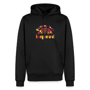Kindergarten - Männer Premium Bio Hoodie - Schwarz - Vorne - Nico (187cm)