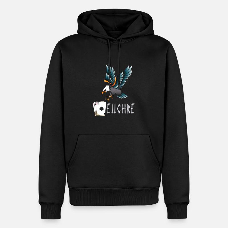 Euchre - Männer Premium Bio Hoodie - Schwarz
