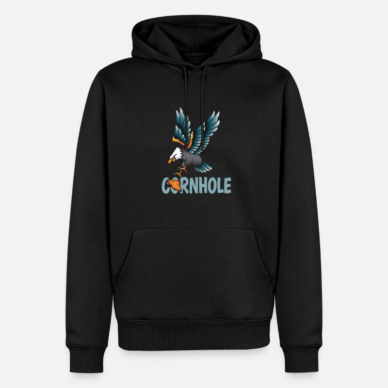 Cornhole - Männer Premium Bio Hoodie - Schwarz