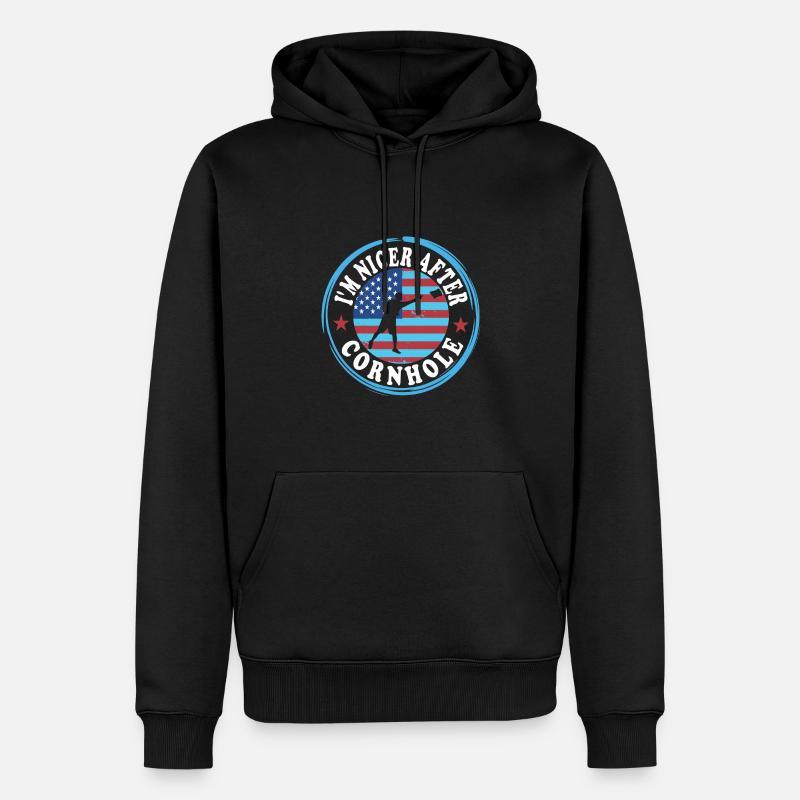 Cornhole - Sweat à capuche Premium bio Homme - noir