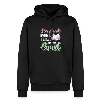 Basteln - Männer Premium Bio Hoodie - Schwarz - Vorne - Nico (187cm)