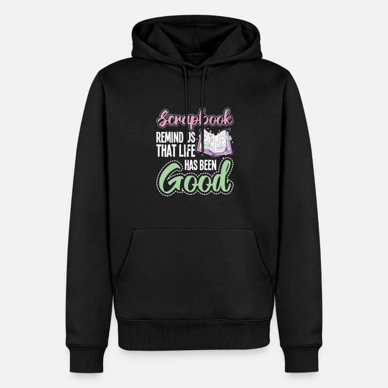 Basteln - Männer Premium Bio Hoodie - Schwarz