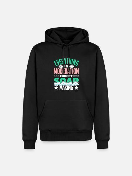 Making soap - Men’s Premium Organic Hoodie - black