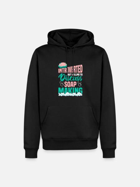 Making soap - Men’s Premium Organic Hoodie - black