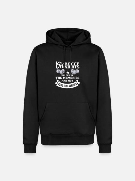 Bocce - Männer Premium Bio Hoodie - Schwarz