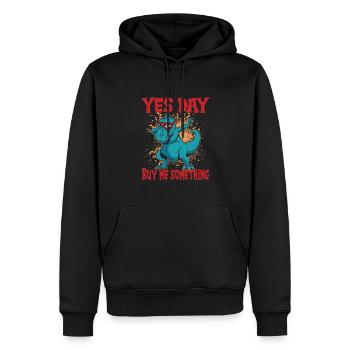 Yes Day - Männer Premium Bio Hoodie - Schwarz - Vorne - Nico (187cm)