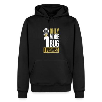 Insectes - Sweat à capuche Premium bio Homme - noir - Devant - Nico (187cm)