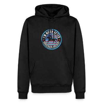 Horseback Archery - Männer Premium Bio Hoodie - Schwarz - Vorne - Nico (187cm)