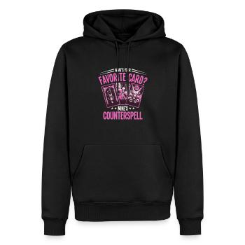 Jeu de rôle - Sweat à capuche Premium bio Homme - noir - Devant - Nico (187cm)