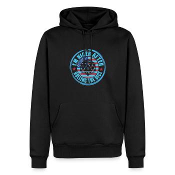Jeu de rôle - Sweat à capuche Premium bio Homme - noir - Devant - Nico (187cm)