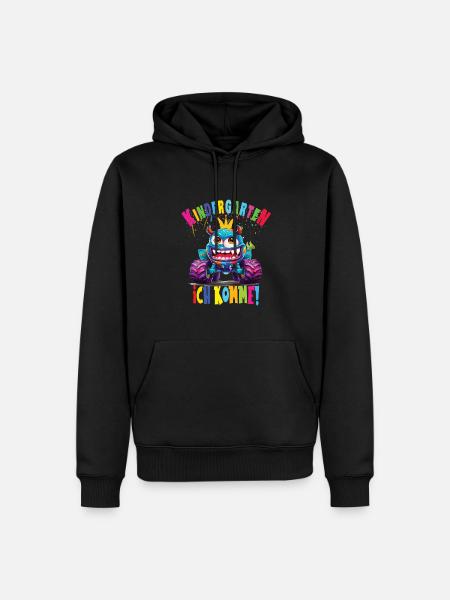 Kindergarten - Männer Premium Bio Hoodie - Schwarz