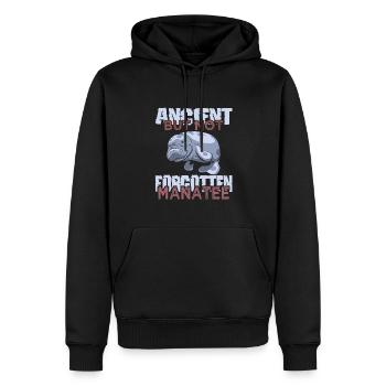 Seekuh - Männer Premium Bio Hoodie - Schwarz - Vorne - Nico (187cm)