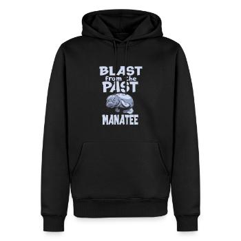 Seekuh - Männer Premium Bio Hoodie - Schwarz - Vorne - Nico (187cm)