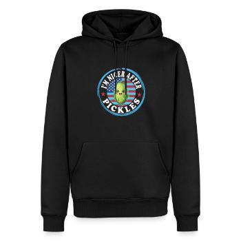 Gurken - Männer Premium Bio Hoodie - Schwarz - Vorne - Nico (187cm)