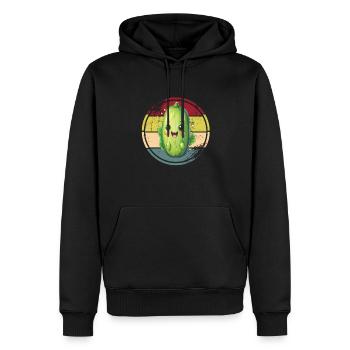 Gurken - Männer Premium Bio Hoodie - Schwarz - Vorne - Nico (187cm)