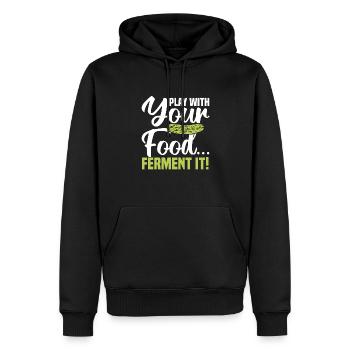 Gurken - Männer Premium Bio Hoodie - Schwarz - Vorne - Nico (187cm)