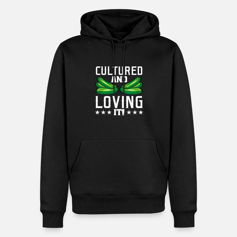 Gurken - Männer Premium Bio Hoodie - Schwarz