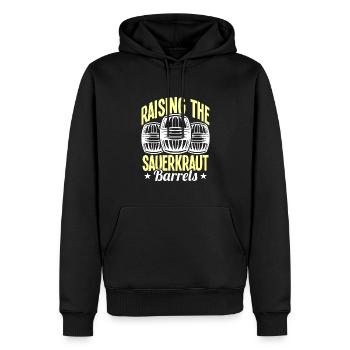 Sauerkraut - Männer Premium Bio Hoodie - Schwarz - Vorne - Nico (187cm)