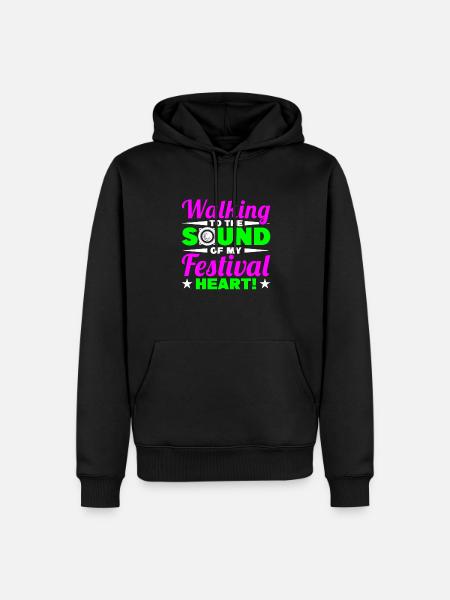 Festival - Men’s Premium Organic Hoodie - black
