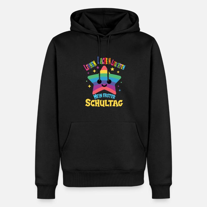 Schulkind - Männer Premium Bio Hoodie - Schwarz