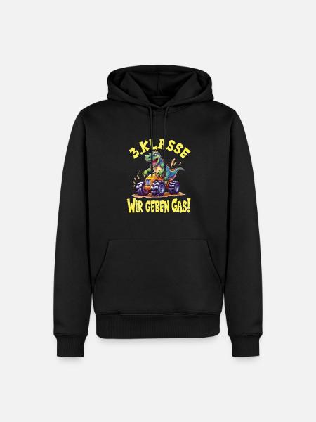 Schuljahr 3 - Männer Premium Bio Hoodie - Schwarz