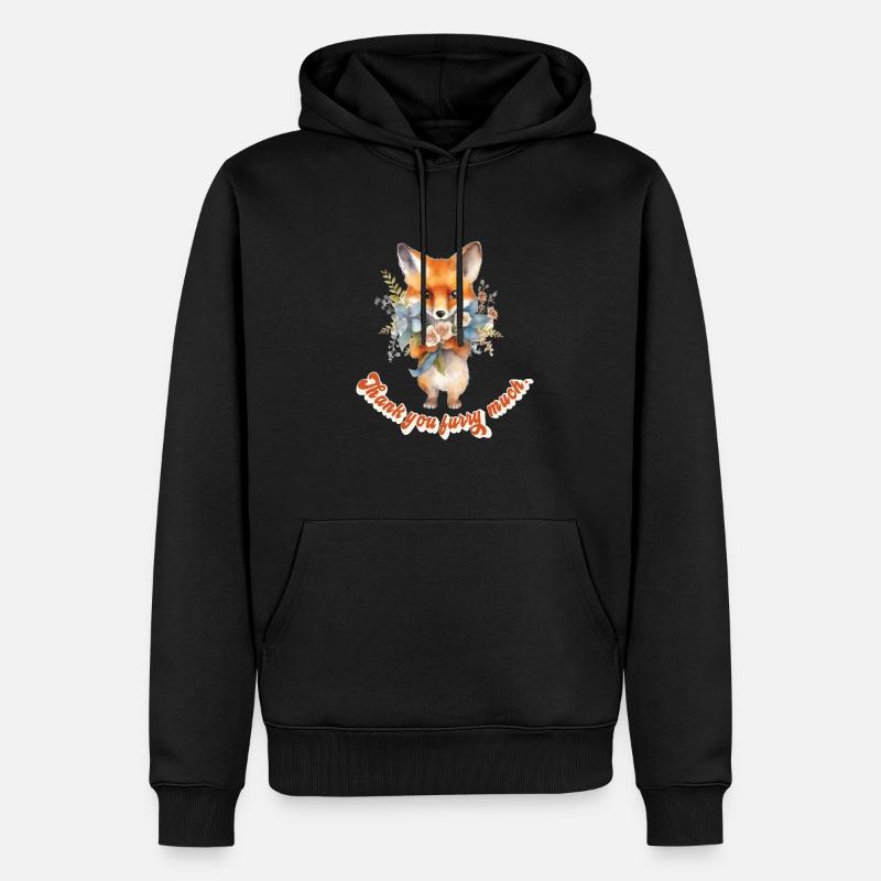 Fandom à fourrure - Sweat à capuche Premium bio Homme - noir