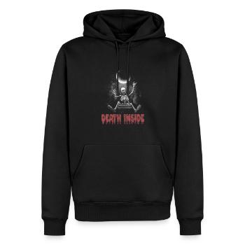 Goth Emo - Sweat à capuche Premium bio Homme - noir - Devant - Nico (187cm)