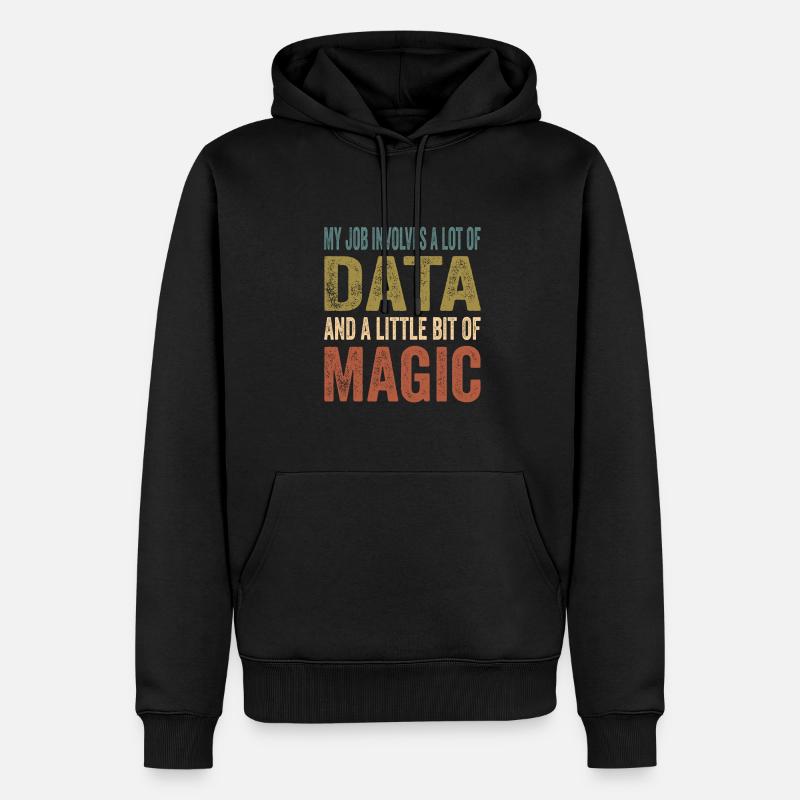 Daten Analytiker Datenschutz Beauftragter - Männer Premium Bio Hoodie - Schwarz