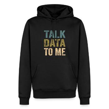 Daten Analytiker Datenschutz Beauftragter - Männer Premium Bio Hoodie - Schwarz - Vorne - Nico (187cm)