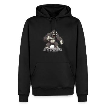 Daten Analytiker Datenschutz Beauftragter - Männer Premium Bio Hoodie - Schwarz - Vorne - Nico (187cm)