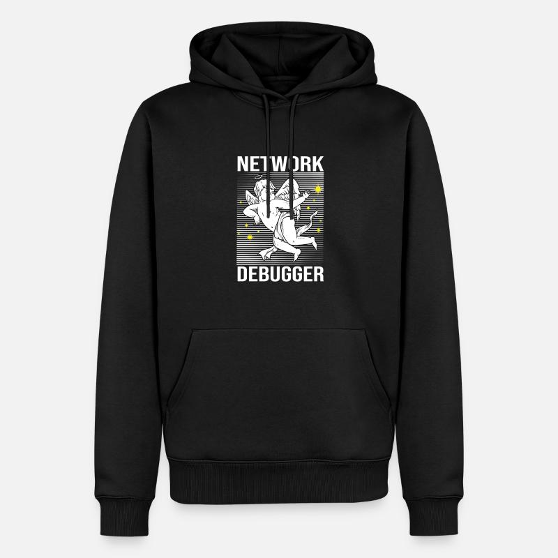 Network Engineer - Männer Premium Bio Hoodie - Schwarz
