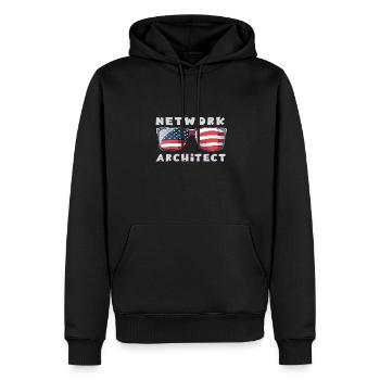 Network Engineer - Männer Premium Bio Hoodie - Schwarz - Vorne - Nico (187cm)