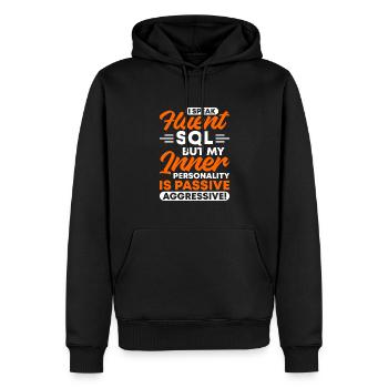 Daten Analytiker Datenschutz Beauftragter - Männer Premium Bio Hoodie - Schwarz - Vorne - Nico (187cm)