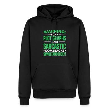 Daten Analytiker Datenschutz Beauftragter - Männer Premium Bio Hoodie - Schwarz - Vorne - Nico (187cm)